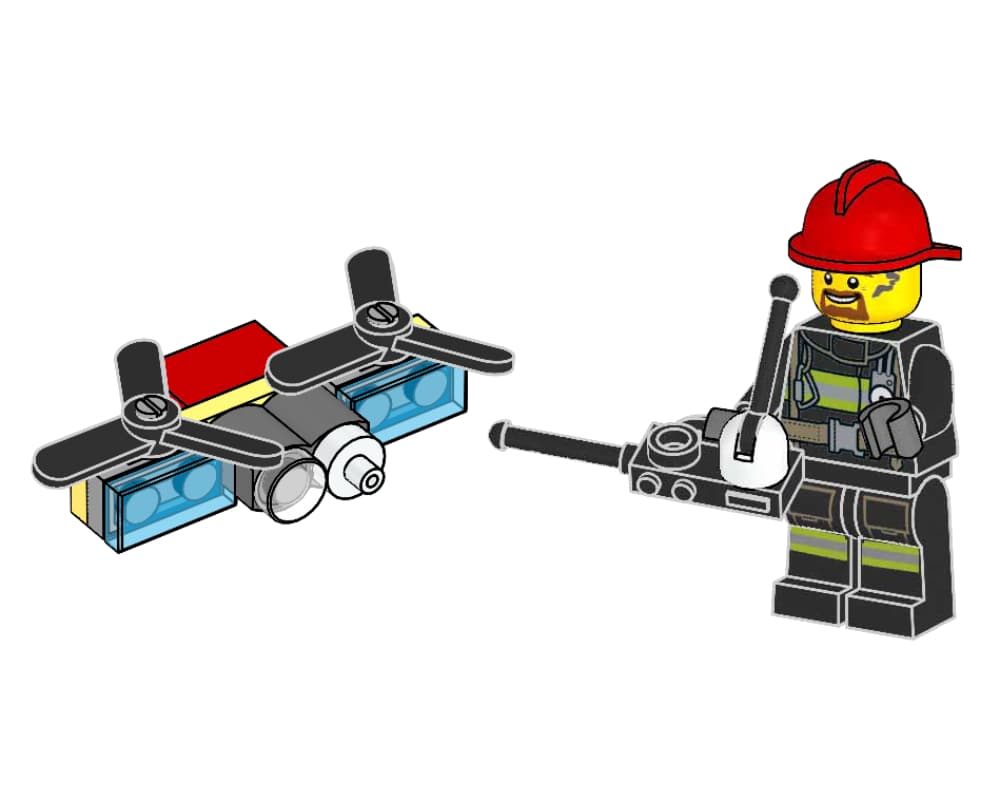 LEGO sættet Bobby Brenner and Extinguishing Drone