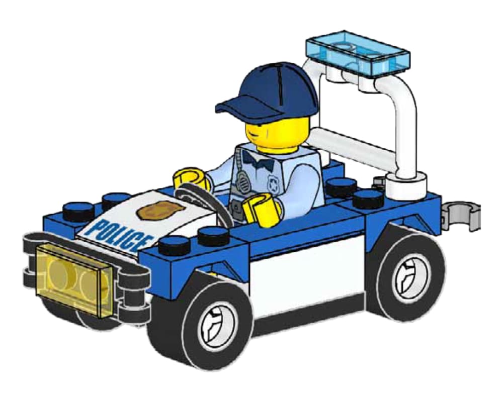 LEGO sættet Justin Justice's Police Car