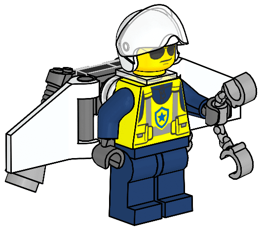 LEGO sættet Policeman with Jetpack