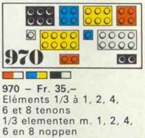 LEGO sættet 47 1/3 elements (plates)