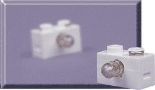 LEGO sættet 9-Volt 1 x 2 Lamp Brick (Pack of 2)
