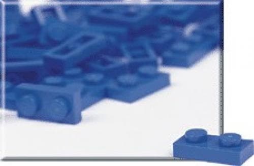LEGO sættet 1 x 2 Blue Plates (Pack of 100)
