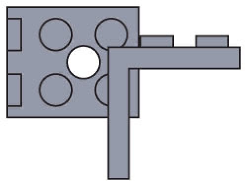 LEGO sættet 2 x 2 Angle Plate (Pack of 25)