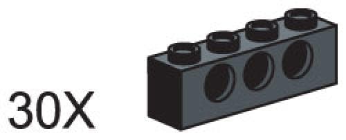 LEGO sættet 1 x 4 Beams