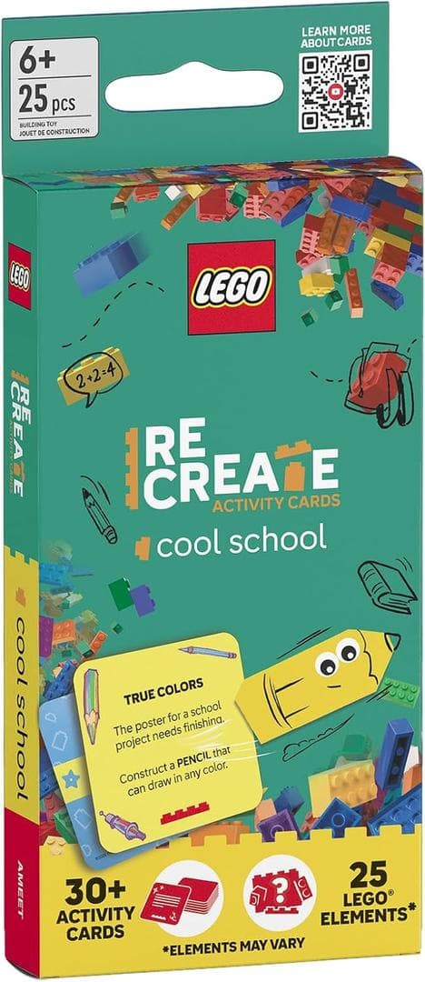LEGO sættet ReCreate Activity Cards: Cool School