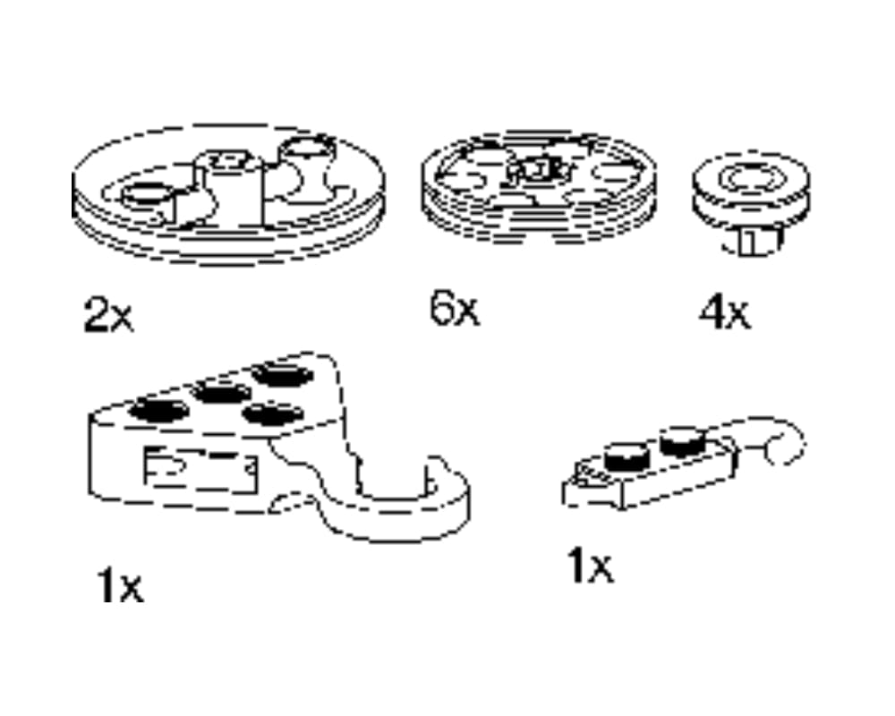 LEGO sættet Assorted Pulleys