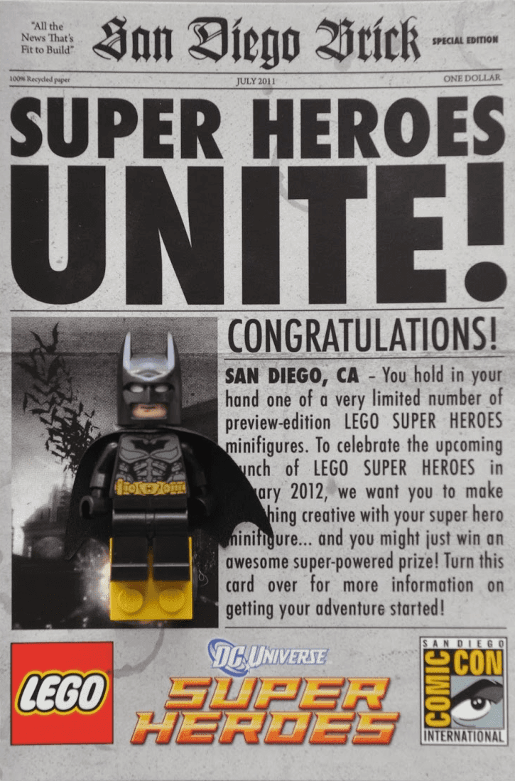 LEGO sættet Super Heroes Unite - Batman - San Diego Comic-Con 2011 Exclusive