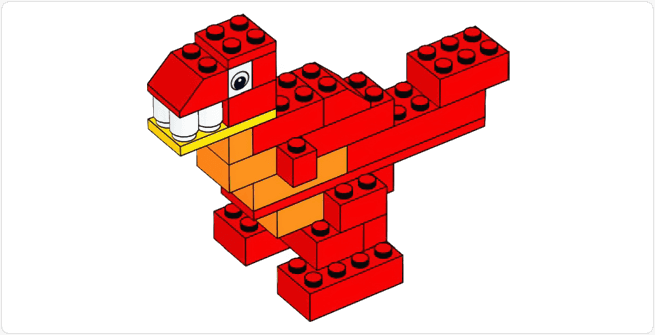 LEGO sættet January Monthly Build - Dinosaur