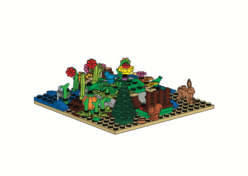 LEGO sættet Botanical Minifigure Stand