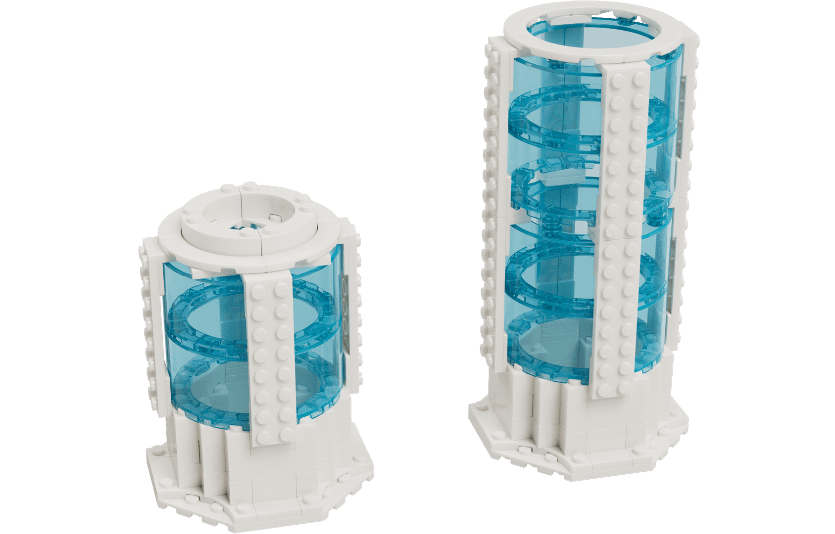 LEGO sættet 1 x Customisable Flower Vase (Build Short OR Tall)