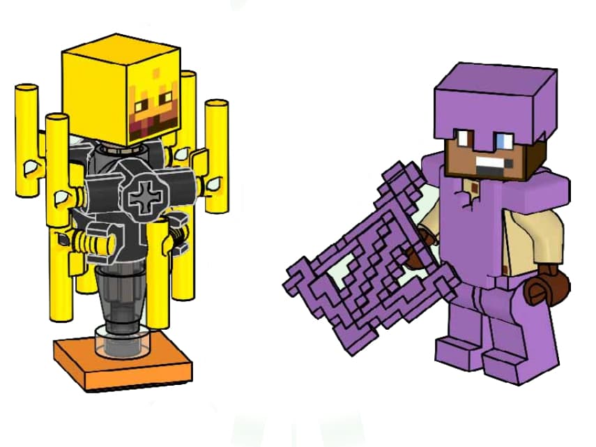 LEGO sættet Hero in Enchanted Armour + Blaze