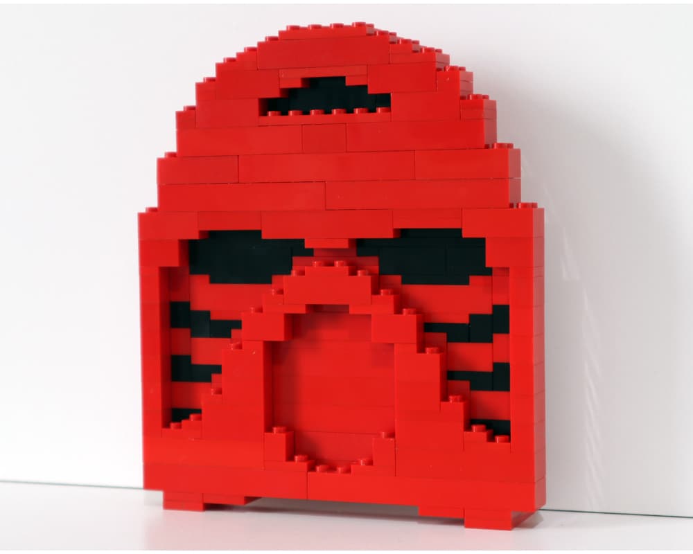 LEGO sættet Hau Mask - Red Brick