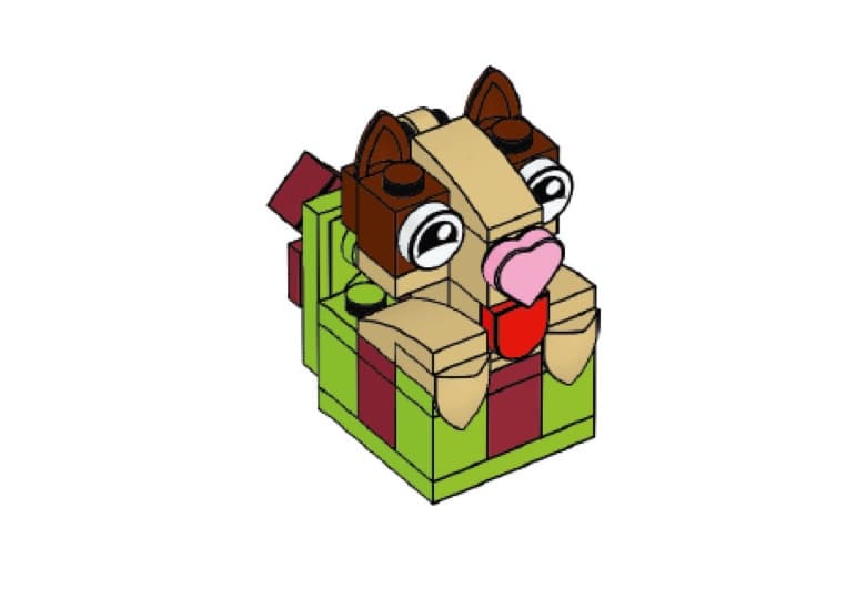 LEGO sættet Happy Holiday Pet Ornament