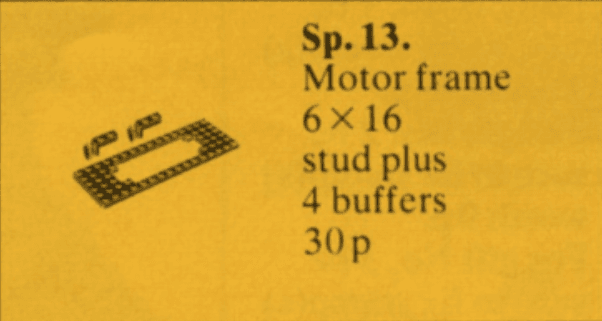 LEGO sættet Train Motor Plate with Buffers