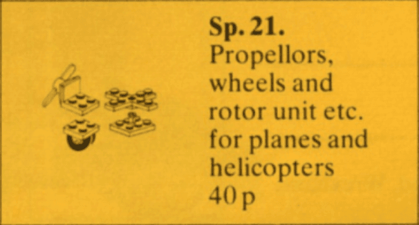 LEGO sættet Propellers, Wheels and Rotors