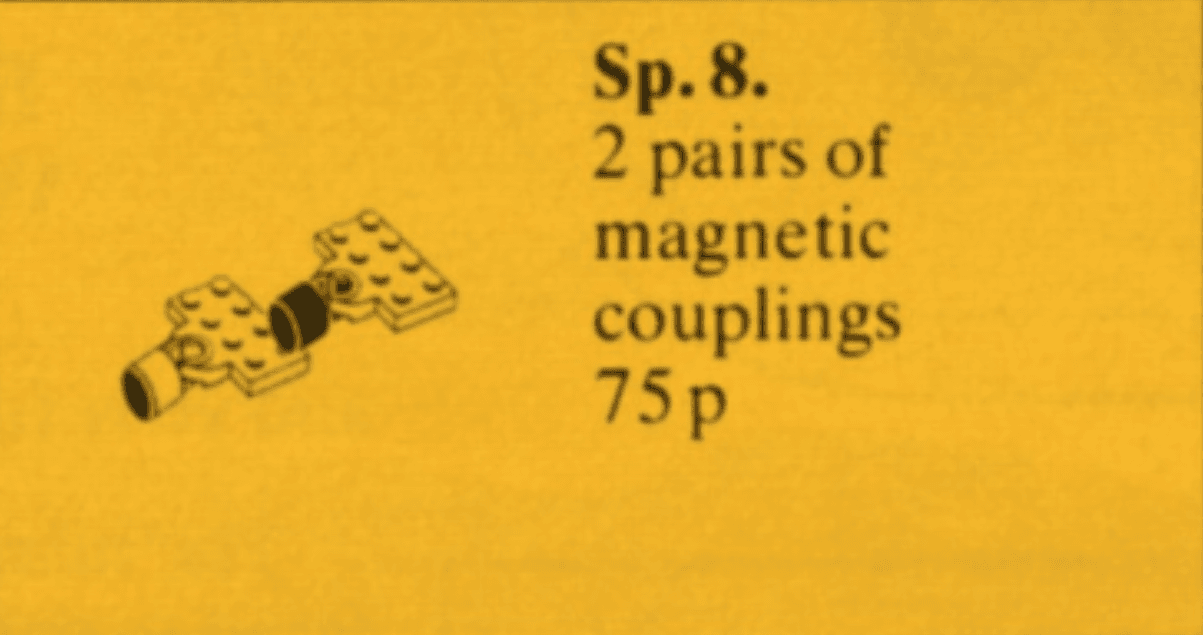 LEGO sættet Magnetic Train Couplers with Plates