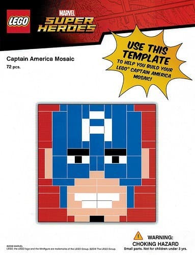 LEGO sættet Captain America Mosaic