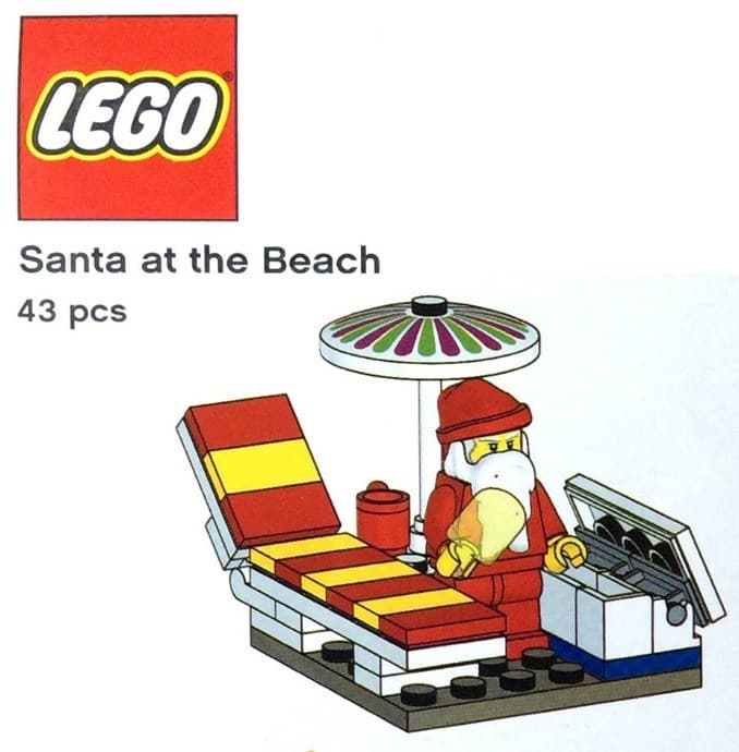 LEGO sættet Santa at the Beach