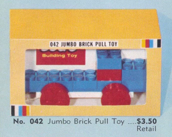 LEGO sættet Jumbo Brick Pull Toy
