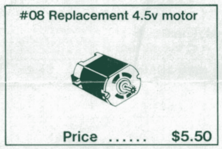 LEGO sættet 4.5V Replacement Motor