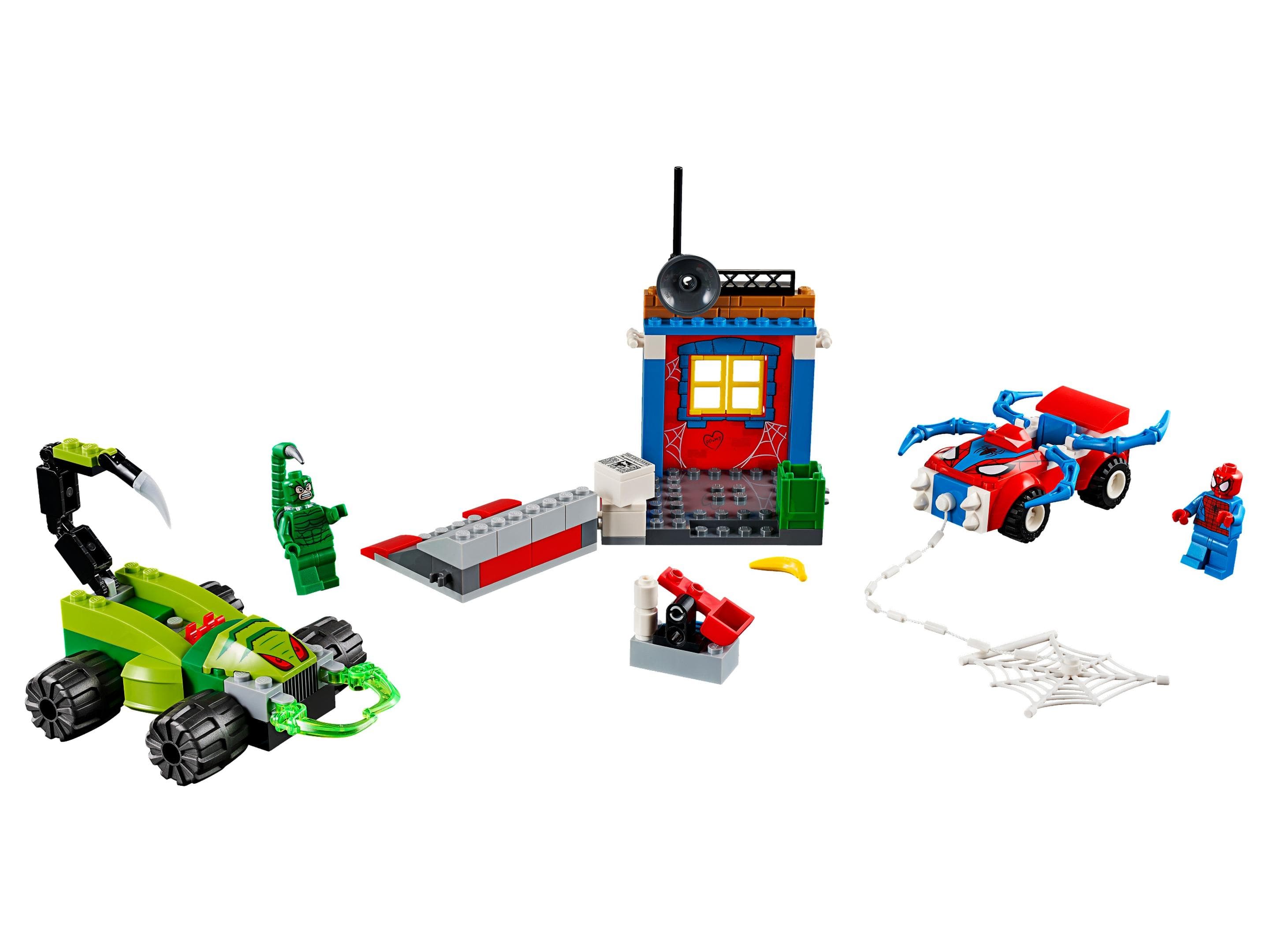 LEGO sættet Spider-Man vs. Scorpion Street Showdown