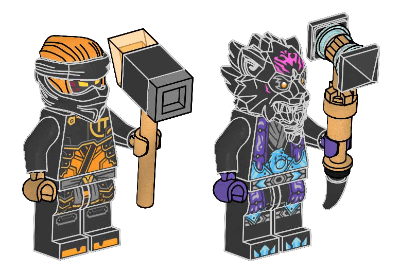 LEGO sættet Cole vs. Lord Ras