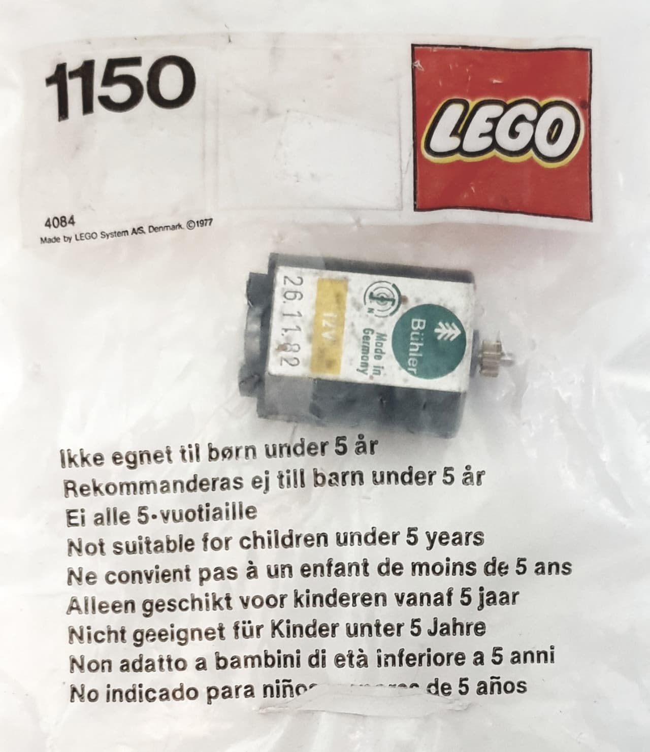 LEGO sættet Replacement Motor 12V