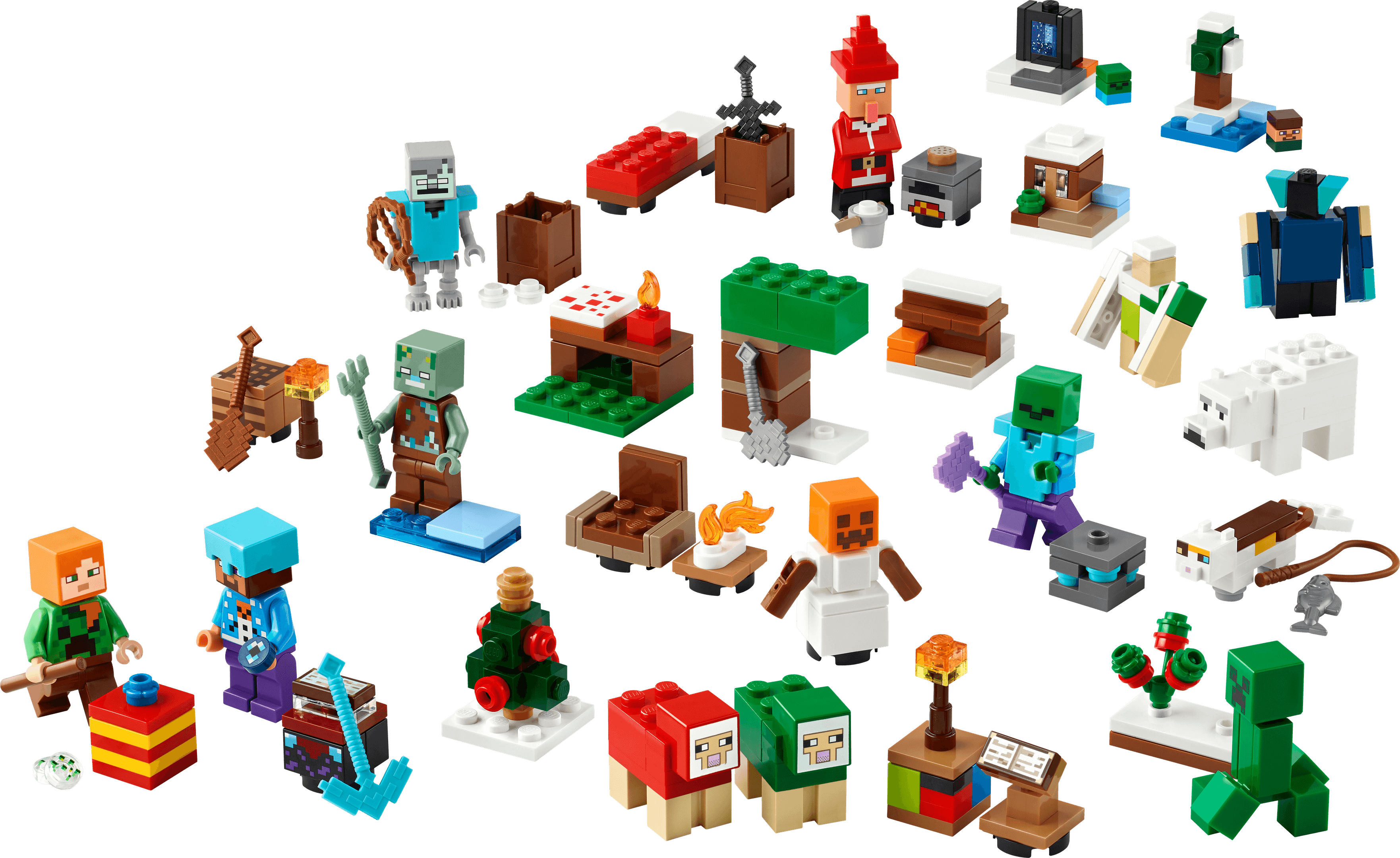 LEGO sættet Minecraft Advent Calendar 2025