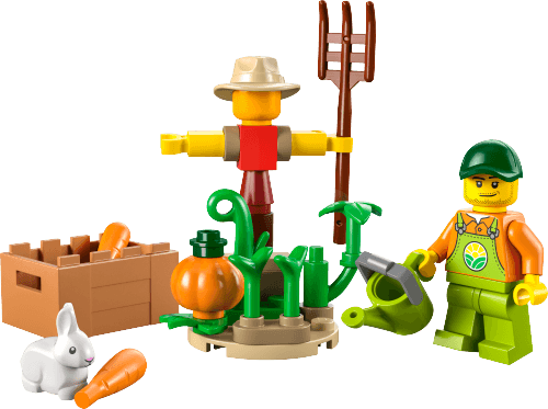 LEGO sættet Farm Garden & Scarecrow