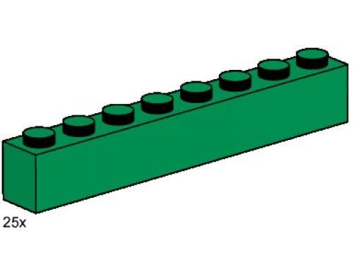 LEGO sættet 1 x 8 Dark Green Bricks