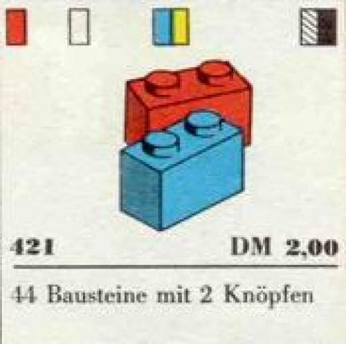 LEGO sættet 1 x 2 Bricks