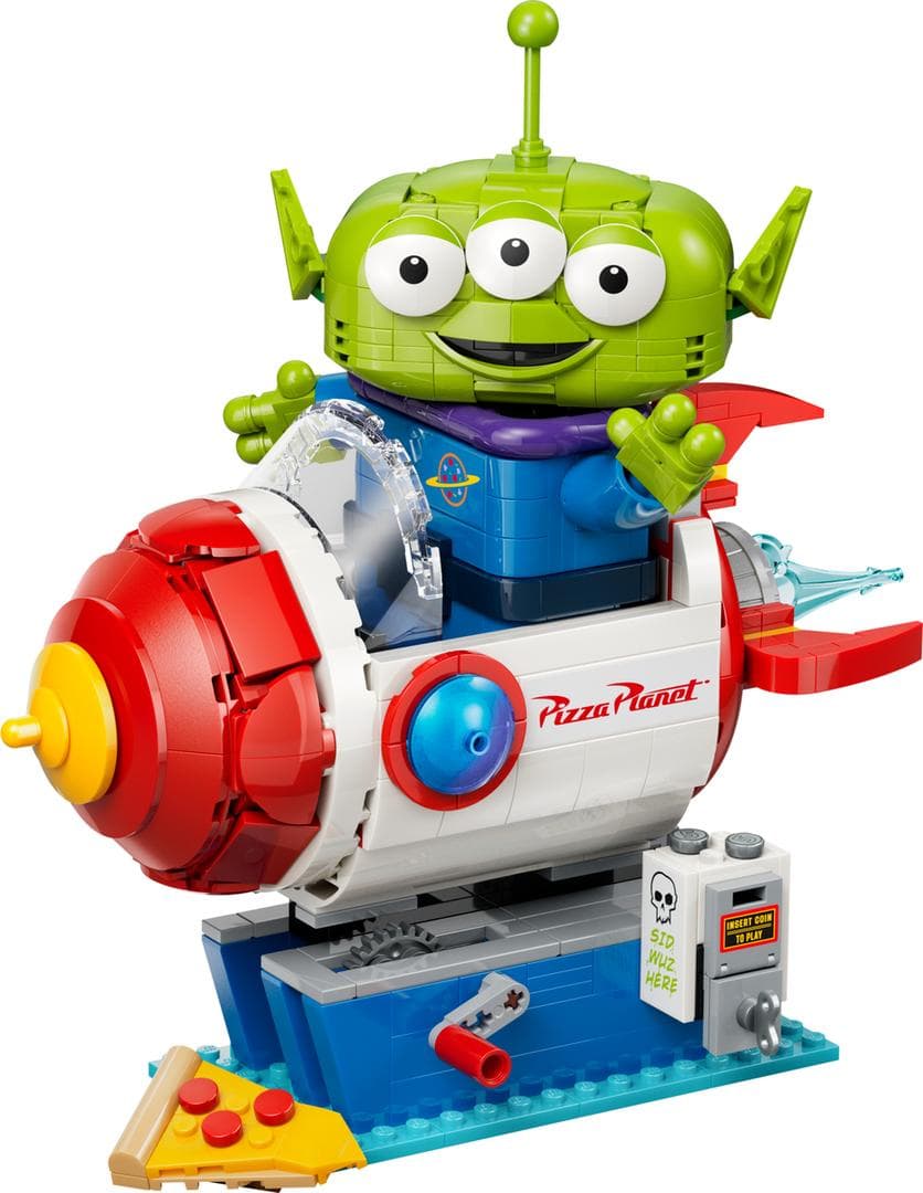 LEGO sættet Alien with Pizza Planet Rocket Ride