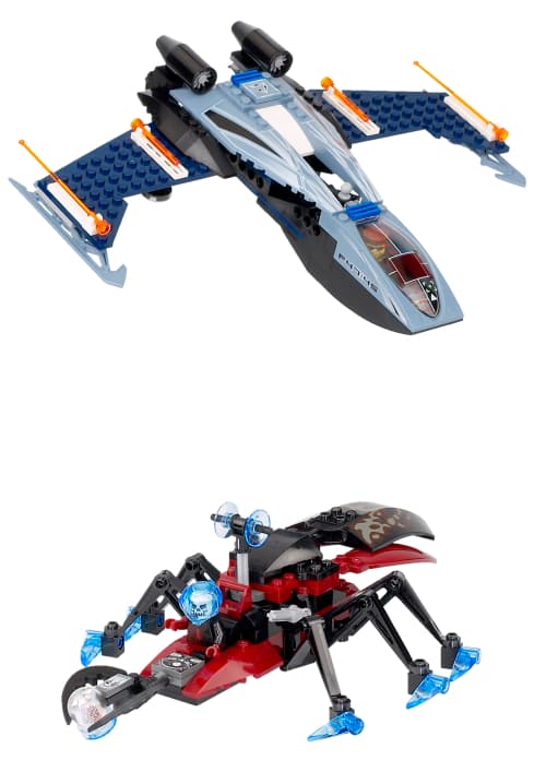 LEGO sættet Blue Eagle vs. Snow Crawler