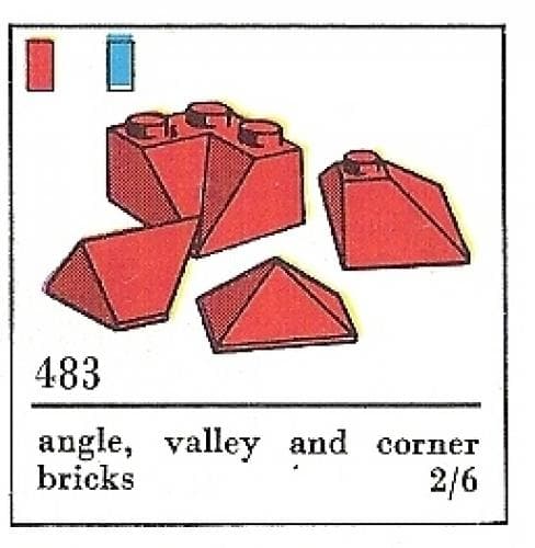 LEGO sættet Angle, Valley and Corner Slopes, Red (The Building Toy)
