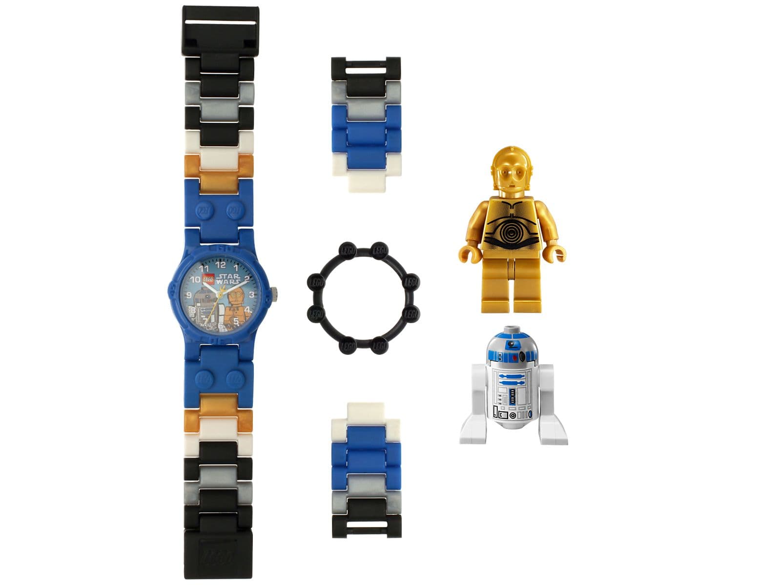 LEGO sættet C-3PO and R2-D2 Buildable Watch with Toy