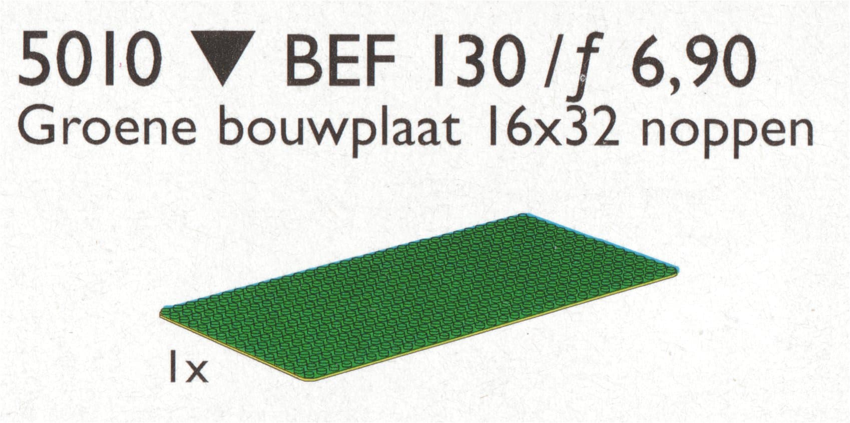 LEGO sættet Building Plate 16 x 32, Green