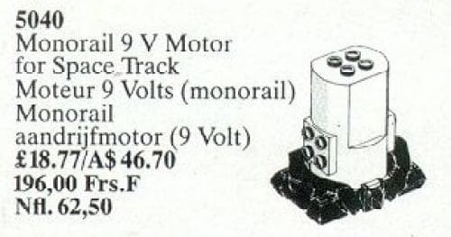 LEGO sættet Monorail 9V Motor