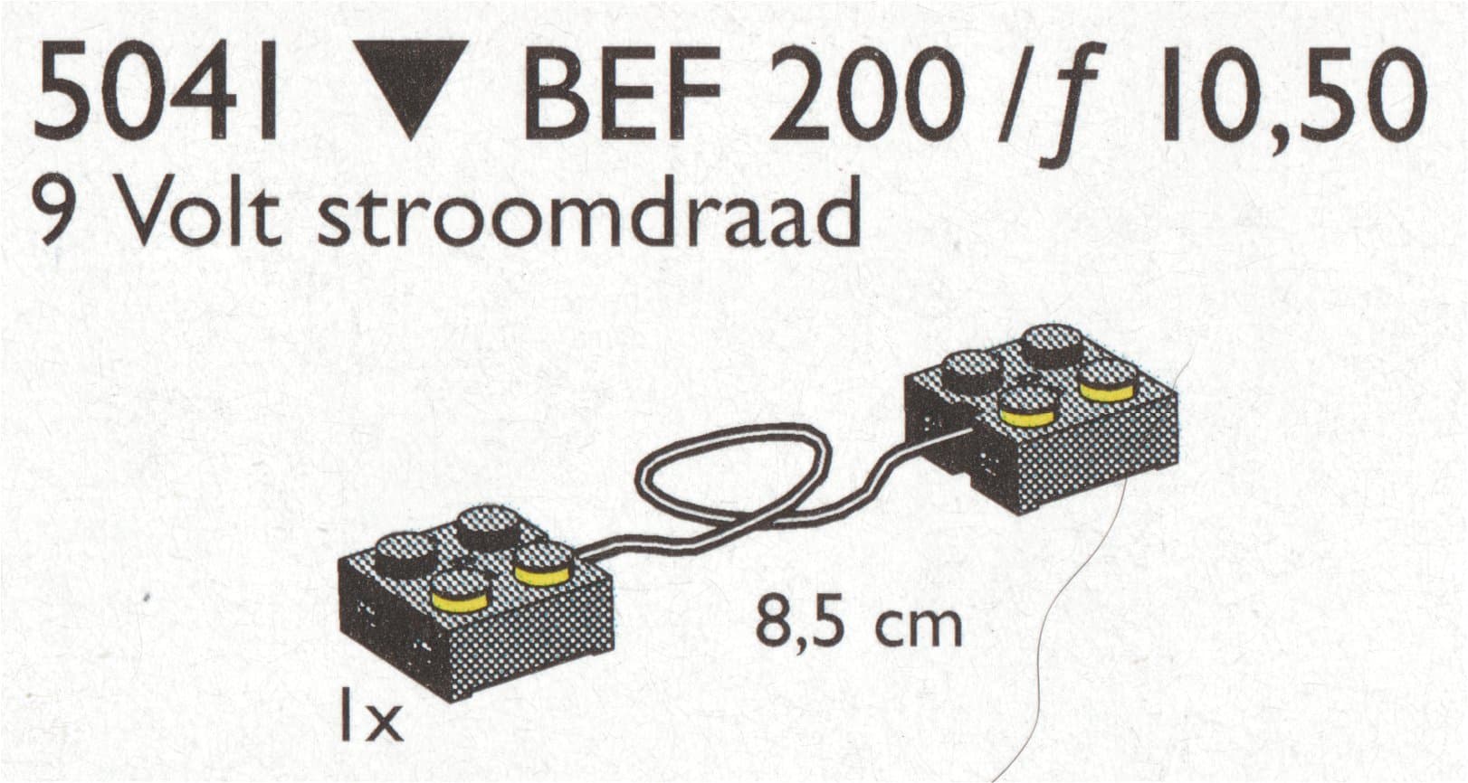 LEGO sættet Wire for 9V (9cm)
