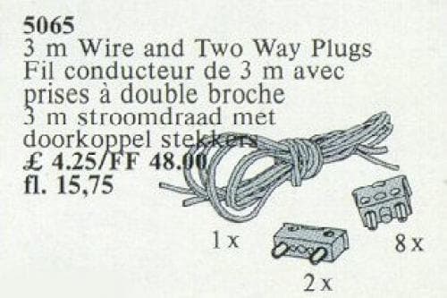 LEGO sættet 3m Wiring and Two-Way Plug