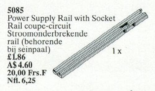 LEGO sættet Power Supply Rail with Socket
