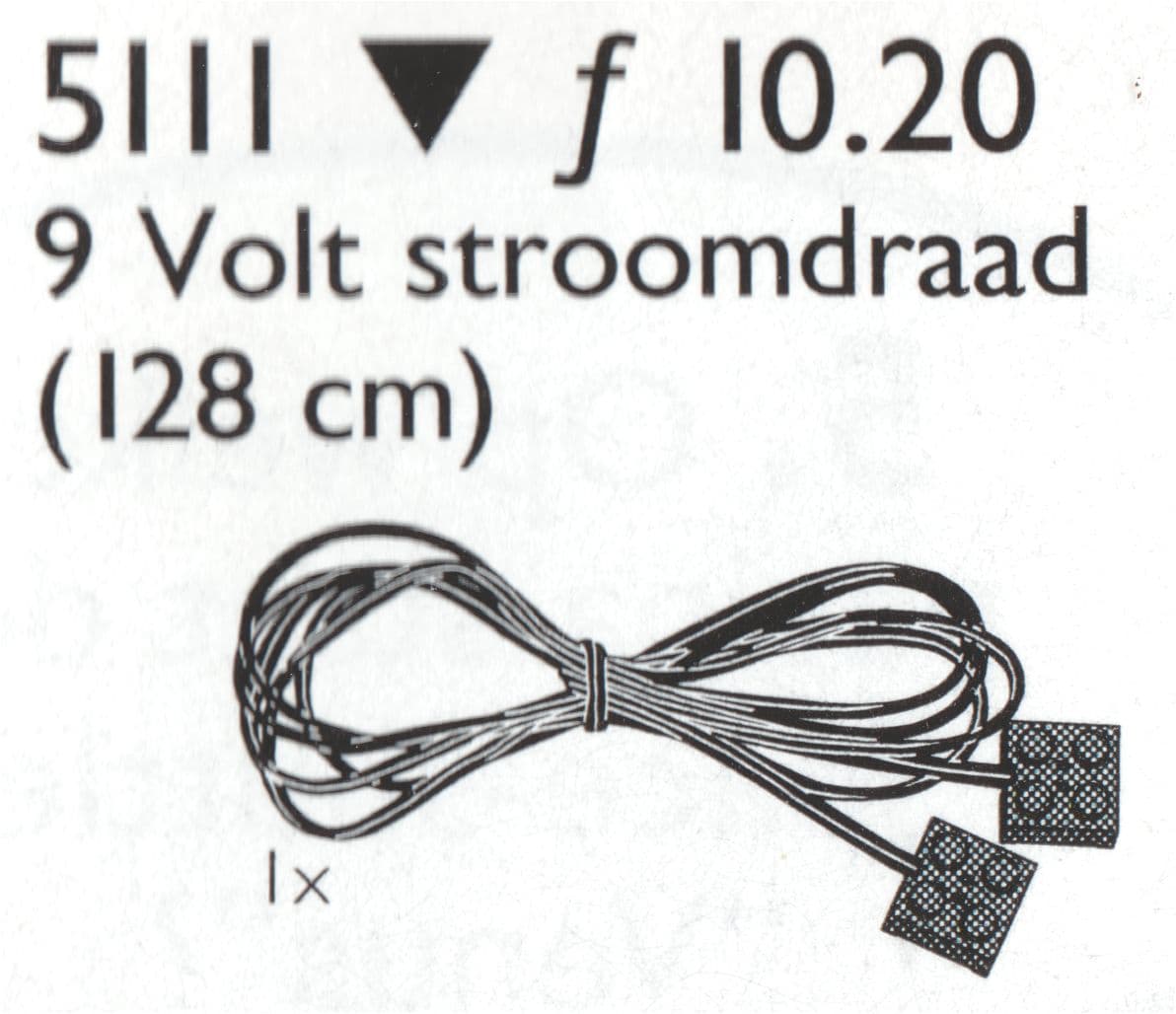 LEGO sættet 9V Motor Wire, 128cm