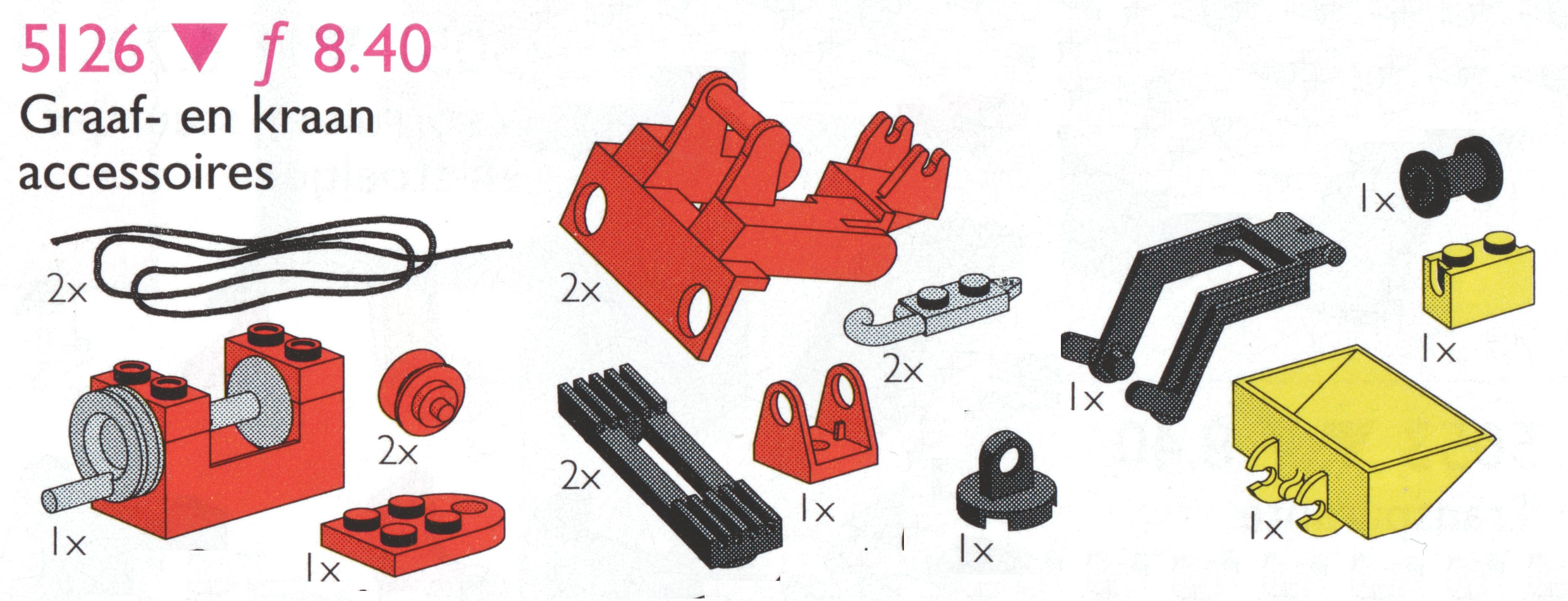 LEGO sættet Crane and Digger Accessories