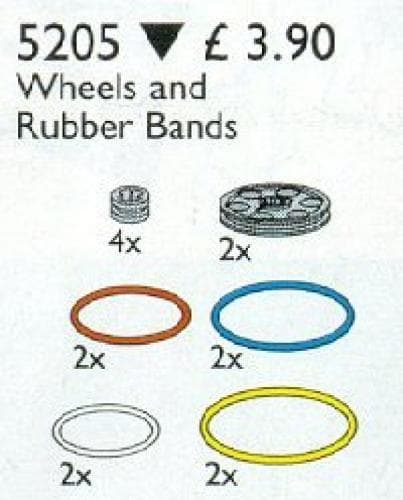 LEGO sættet Pulleys and Rubber Belts