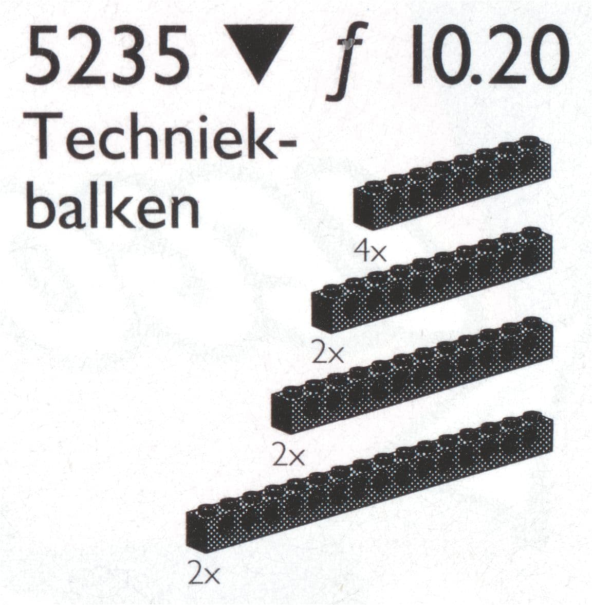 LEGO sættet Large Beams with Holes