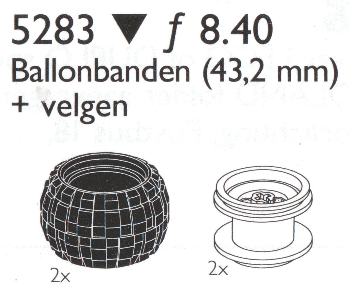 LEGO sættet Balloon Tires Small