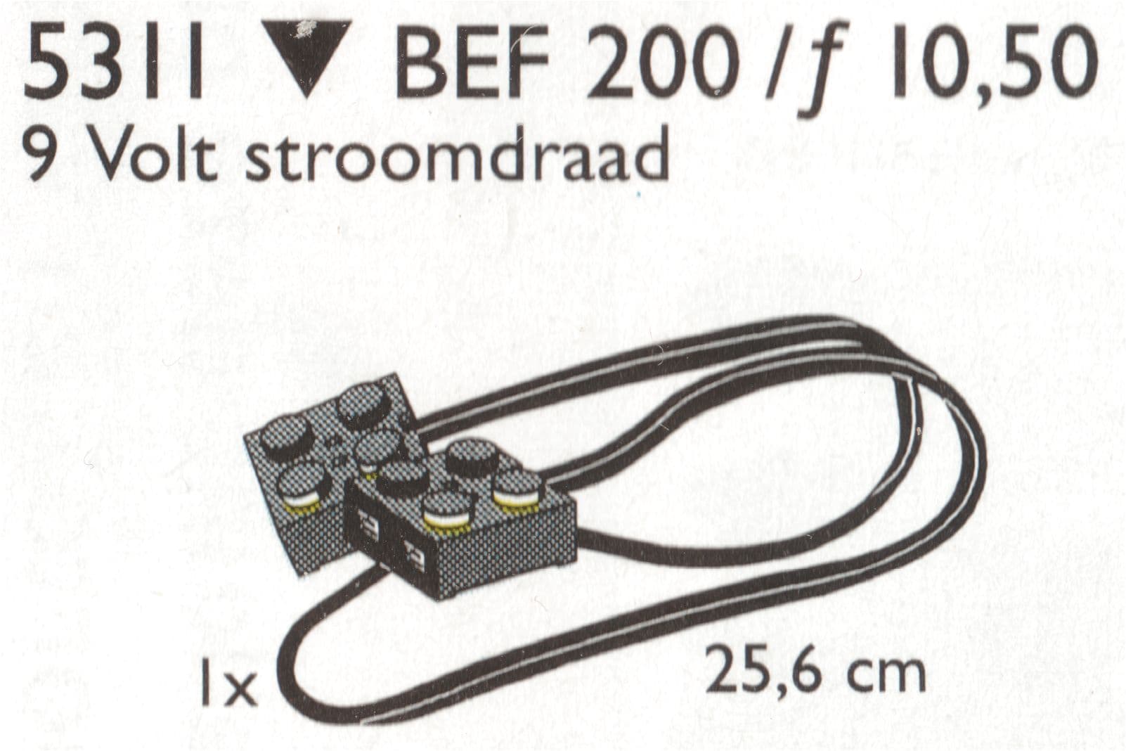 LEGO sættet 9V Wires (25.6 cm)