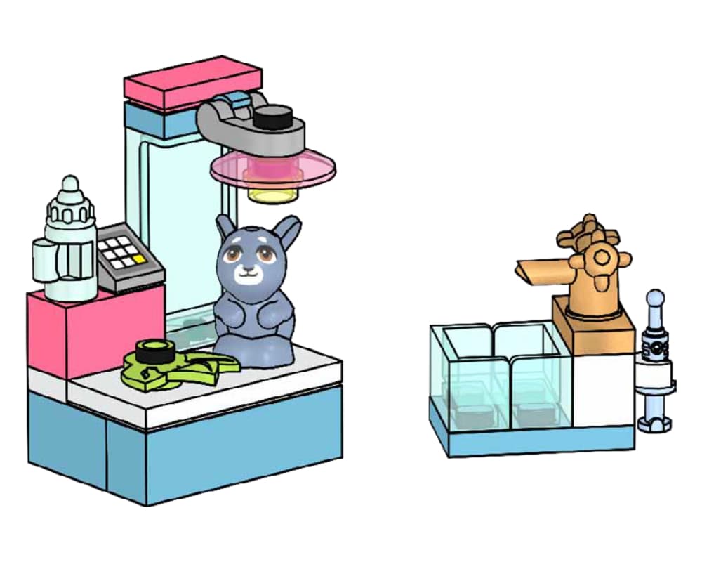 LEGO sættet Bunny at Veterinary Station