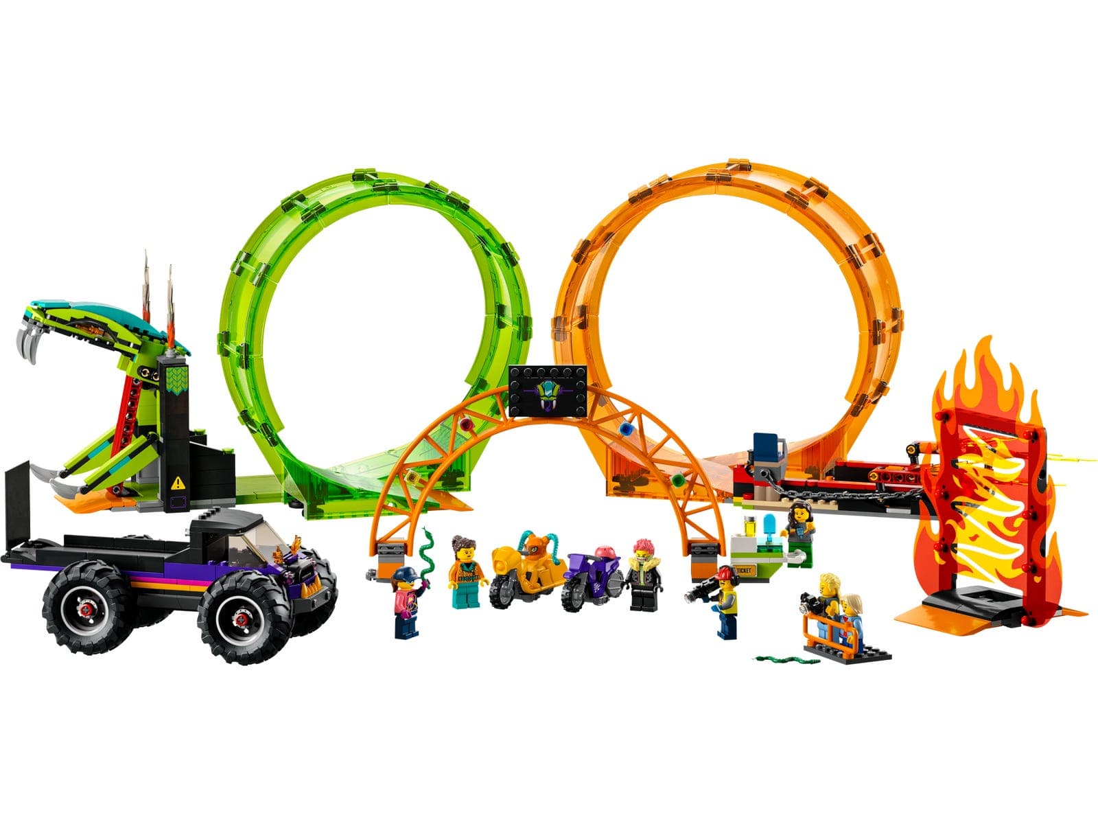 LEGO sættet Double Loop Stunt Arena