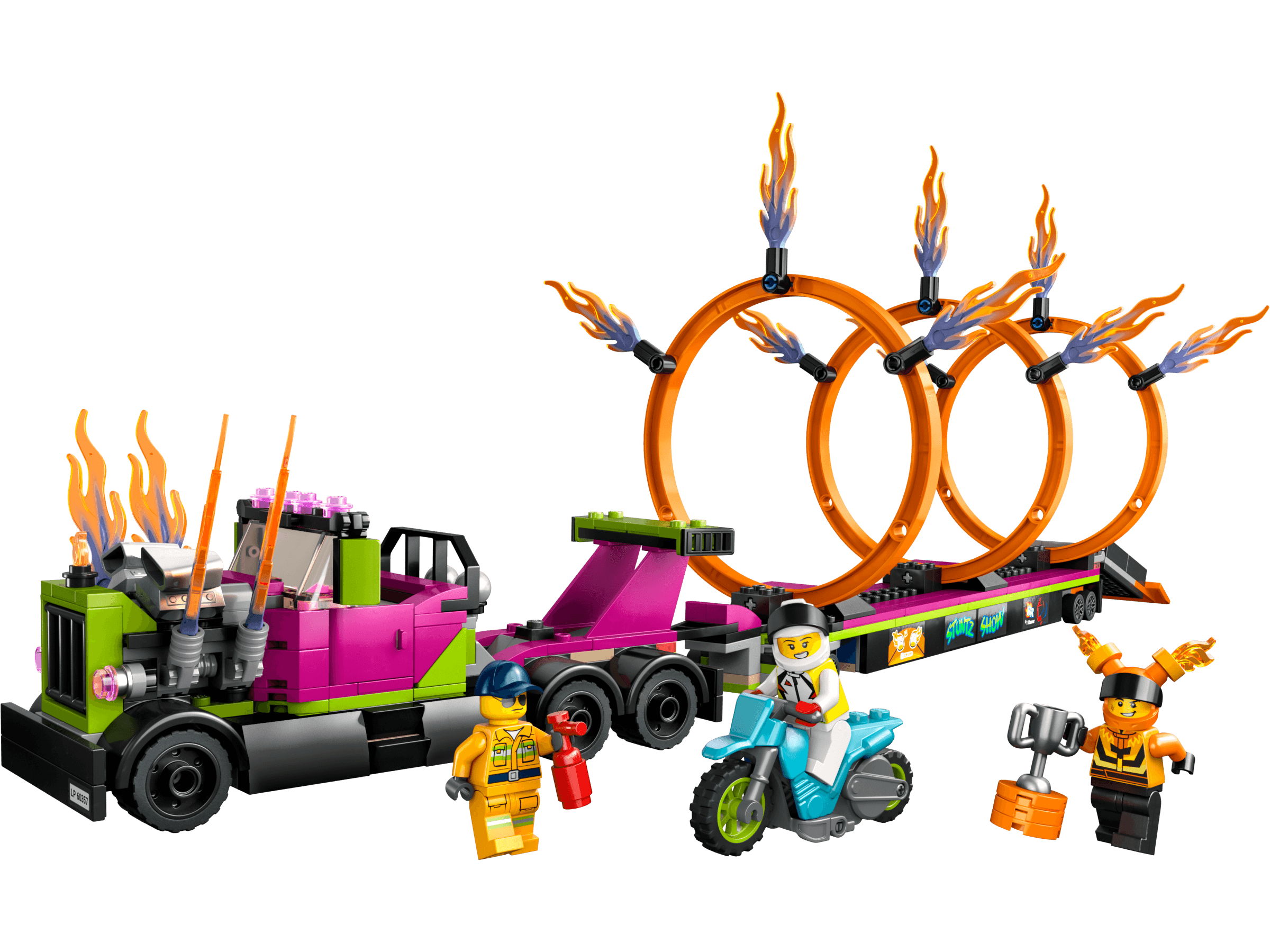 LEGO sættet Stunt Truck & Ring of Fire Challenge