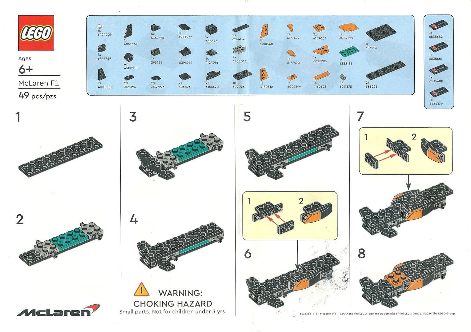 LEGO sættet McLaren F1